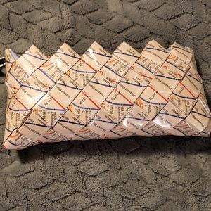 Subway maps wristlet purse